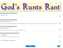 Tablet Screenshot of godsruntsrant.blogspot.com