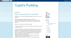 Desktop Screenshot of cupidspudding.blogspot.com