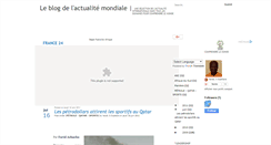 Desktop Screenshot of leblogdelactualitemondiale.blogspot.com