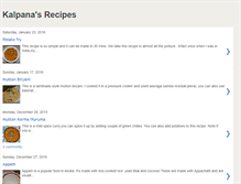 Tablet Screenshot of kalpanasrecipes.blogspot.com