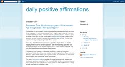 Desktop Screenshot of daily-positive-affirmations.blogspot.com