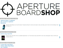 Tablet Screenshot of apertureboardshop.blogspot.com