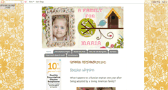 Desktop Screenshot of afamilyformaria.blogspot.com