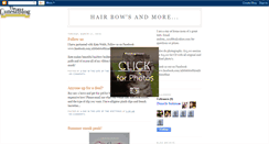 Desktop Screenshot of hairbowsandmore.blogspot.com
