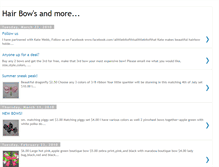 Tablet Screenshot of hairbowsandmore.blogspot.com