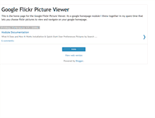 Tablet Screenshot of googleflickrpictureviewer.blogspot.com