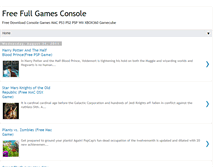 Tablet Screenshot of gamesconsolesfree.blogspot.com