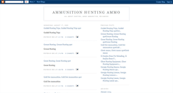 Desktop Screenshot of ammunitionhunting.blogspot.com