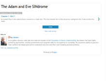 Tablet Screenshot of adamevesindrome.blogspot.com