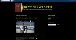 Desktop Screenshot of beyondwealthbook.blogspot.com