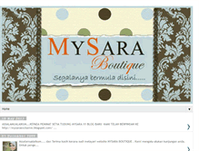 Tablet Screenshot of mysaraboutiqueheadscarf.blogspot.com