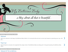 Tablet Screenshot of mybellisimababy.blogspot.com