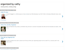 Tablet Screenshot of organizedbycathy.blogspot.com