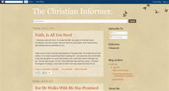 Desktop Screenshot of christianinformer.blogspot.com