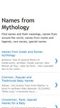 Mobile Screenshot of mythnames.blogspot.com