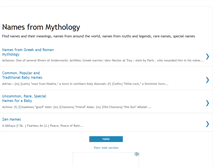 Tablet Screenshot of mythnames.blogspot.com