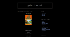 Desktop Screenshot of galeri-novel.blogspot.com