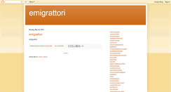 Desktop Screenshot of emigrattori.blogspot.com