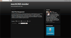 Desktop Screenshot of mechcad-insider.blogspot.com