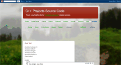 Desktop Screenshot of cppprojectcode.blogspot.com