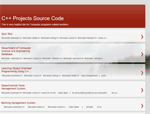 Tablet Screenshot of cppprojectcode.blogspot.com