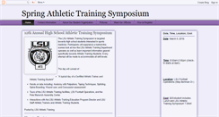 Desktop Screenshot of lsusymposium.blogspot.com