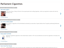 Tablet Screenshot of parliament-cigarettes.blogspot.com