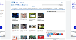 Desktop Screenshot of latestvideosexpress.blogspot.com