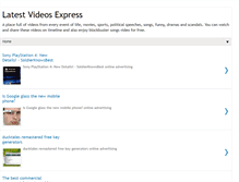 Tablet Screenshot of latestvideosexpress.blogspot.com