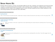 Tablet Screenshot of bessemeansbiz.blogspot.com