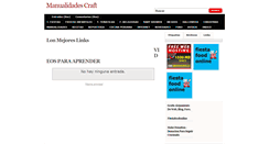 Desktop Screenshot of manualidadescraft.blogspot.com