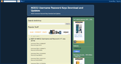 Desktop Screenshot of nod32keysupdate.blogspot.com
