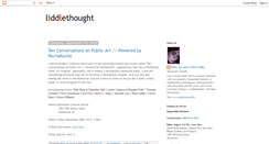 Desktop Screenshot of liddlethought.blogspot.com