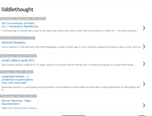 Tablet Screenshot of liddlethought.blogspot.com