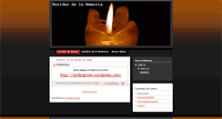 Desktop Screenshot of heridasdelamemoria.blogspot.com