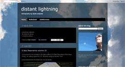 Desktop Screenshot of distantlightning.blogspot.com