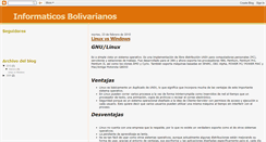 Desktop Screenshot of informaticosbolivarianos.blogspot.com