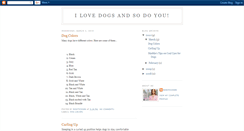Desktop Screenshot of ilovedogsandsodoyou.blogspot.com