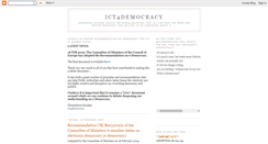 Desktop Screenshot of ict4democracy.blogspot.com