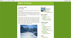 Desktop Screenshot of nadja-in-der-schweiz.blogspot.com