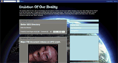 Desktop Screenshot of evolutionofourreality.blogspot.com