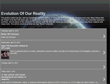 Tablet Screenshot of evolutionofourreality.blogspot.com