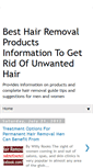 Mobile Screenshot of hairremovalproductstips.blogspot.com