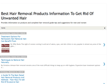 Tablet Screenshot of hairremovalproductstips.blogspot.com