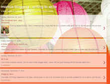Tablet Screenshot of monicablogging.blogspot.com