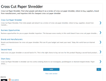 Tablet Screenshot of crosscutpapershredder.blogspot.com