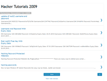 Tablet Screenshot of hackertutorials2009.blogspot.com