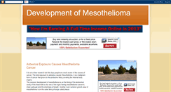 Desktop Screenshot of mesotheliomadevelopment.blogspot.com