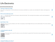Tablet Screenshot of lifeelectronics.blogspot.com