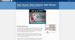 Desktop Screenshot of olderwomenmaturewomen.blogspot.com